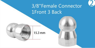 Slėgio plovimo vamzdžių valymo antgalis kanalizacijos valymo antgalis slėginis ploviklis kanalizacijos kanalizacijos valymo antgalis rotacinis kanalizacijos antgalis