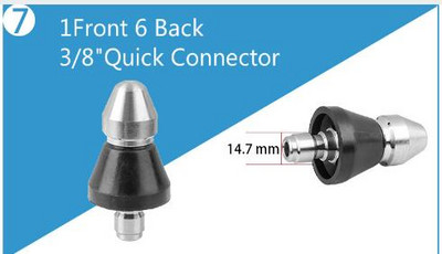 Slėgio plovimo vamzdžių valymo antgalis kanalizacijos valymo antgalis slėginis ploviklis kanalizacijos kanalizacijos valymo antgalis rotacinis kanalizacijos antgalis