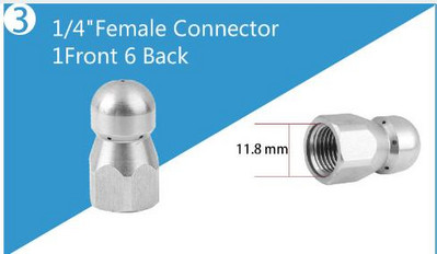 Slėgio plovimo vamzdžių valymo antgalis kanalizacijos valymo antgalis slėginis ploviklis kanalizacijos kanalizacijos valymo antgalis rotacinis kanalizacijos antgalis