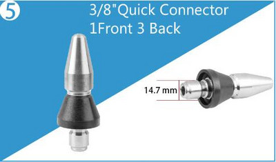 Slėgio plovimo vamzdžių valymo antgalis kanalizacijos valymo antgalis slėginis ploviklis kanalizacijos kanalizacijos valymo antgalis rotacinis kanalizacijos antgalis