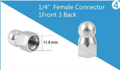 Slėgio plovimo vamzdžių valymo antgalis kanalizacijos valymo antgalis slėginis ploviklis kanalizacijos kanalizacijos valymo antgalis rotacinis kanalizacijos antgalis