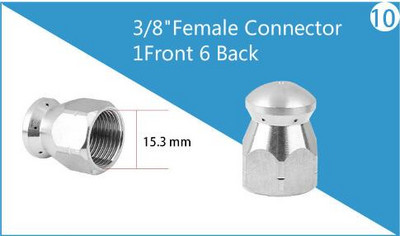 Slėgio plovimo vamzdžių valymo antgalis kanalizacijos valymo antgalis slėginis ploviklis kanalizacijos kanalizacijos valymo antgalis rotacinis kanalizacijos antgalis