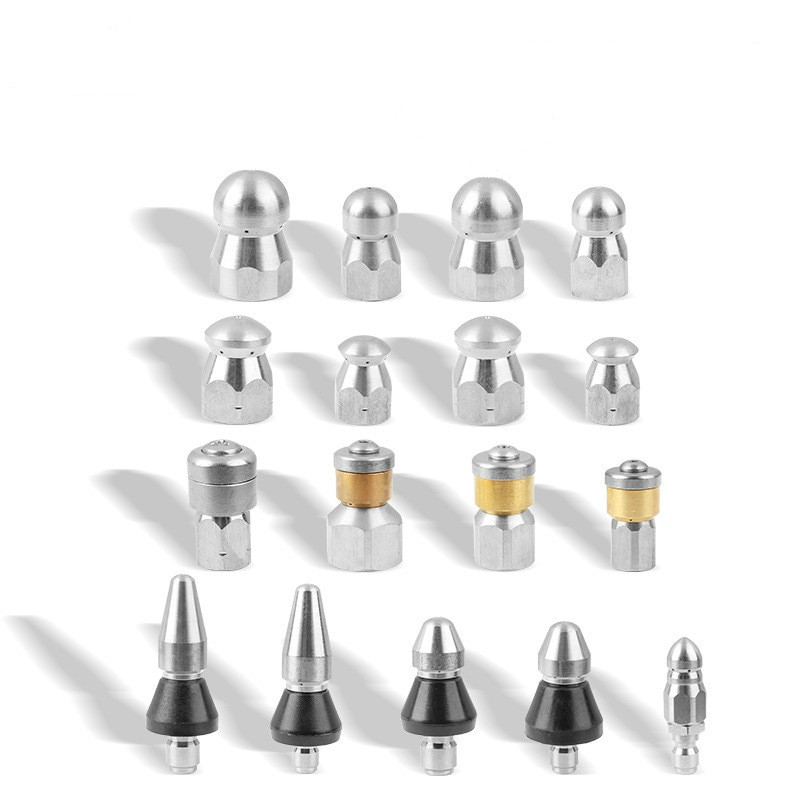 Slėgio plovimo vamzdžių valymo antgalis kanalizacijos valymo antgalis slėginis ploviklis kanalizacijos kanalizacijos valymo antgalis rotacinis kanalizacijos antgalis