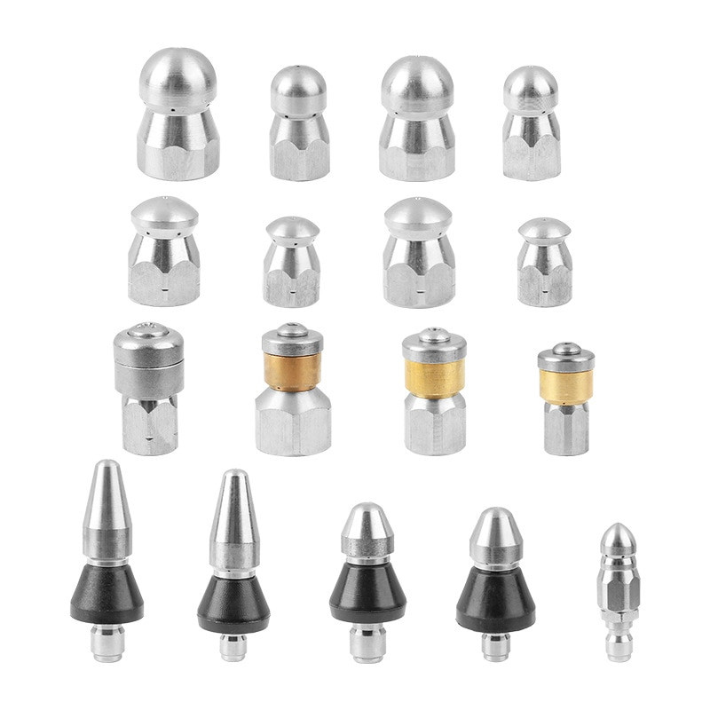 Slėgio plovimo vamzdžių valymo antgalis kanalizacijos valymo antgalis slėginis ploviklis kanalizacijos kanalizacijos valymo antgalis rotacinis kanalizacijos antgalis