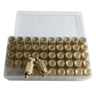 S363 One Box 50 vnt rūko purkštukai su sriegiu žalvario purškimo antgalis UNC10-24 vandens mister purškiamas sausas rūkas, skirtas rūko aušinimo sistemai