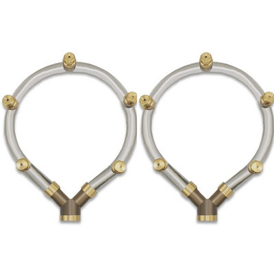 2tk Põllumajanduslik rõngakujuline pihusti pihusti pihusti pihusti aed Põllumajandus Kastmine Pihustamine Jahutus Niisutav pihusti