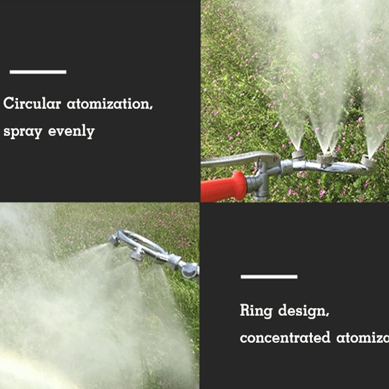 2tk Põllumajanduslik rõngakujuline pihusti pihusti pihusti pihusti aed Põllumajandus Kastmine Pihustamine Jahutus Niisutav pihusti