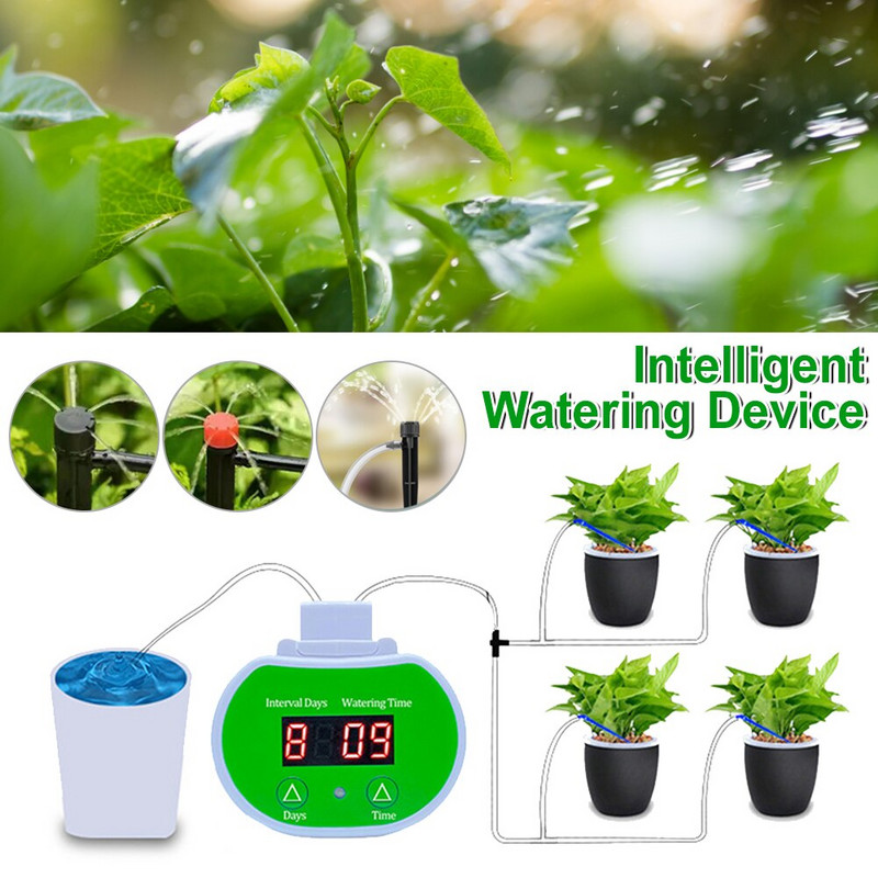 8/4/2 fejű, automatikus öntözőszivattyú-vezérlő Virágnövények Otthoni locsoló csepegtető öntözőkészülék Szivattyú-időzítő rendszer kertekhez