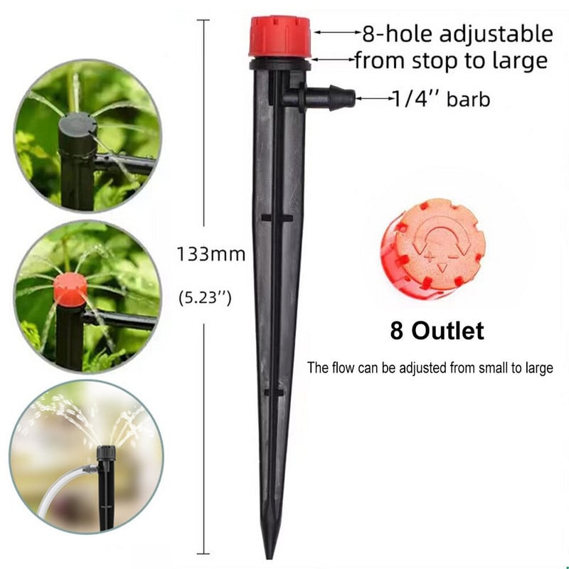 8/4/2 fejű, automatikus öntözőszivattyú-vezérlő Virágnövények Otthoni locsoló csepegtető öntözőkészülék Szivattyú-időzítő rendszer kertekhez