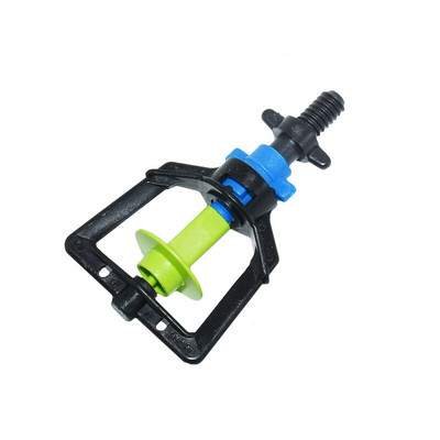 360 fokos kerti öntöző locsolók Forgó fúvóka spray felfüggesztés fordított fejpánt Menetes 1/4" csatlakozó 100 db