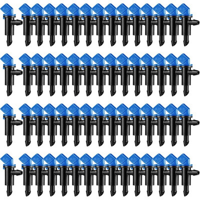 60 Pieces Irrigation Drip Emitter Garden Flag Irrigation Dripper, δέντρα και θάμνοι (Μπλε Μαύρο, 2GPH)