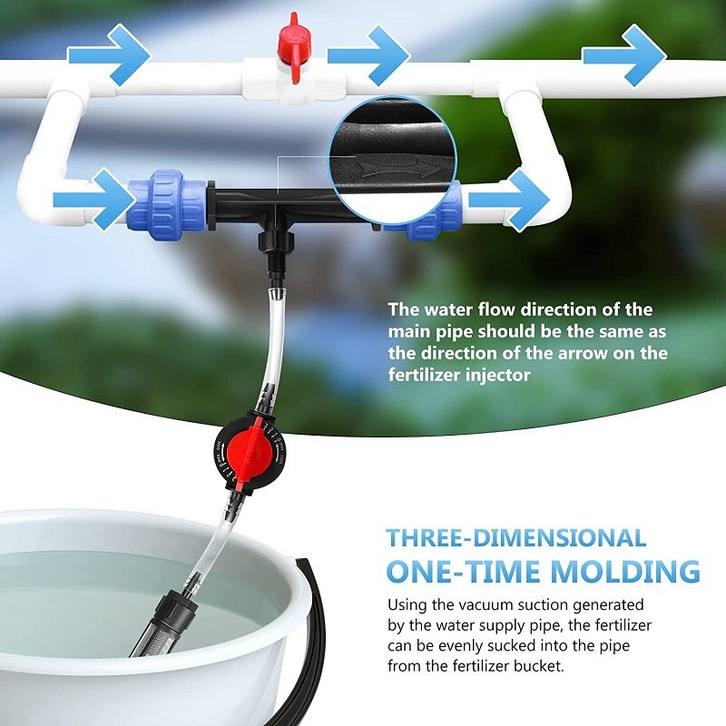 1/2", 3/4", 1" Drėkinimo Venturi trąšų maišytuvo purkštukų rinkinys Žemės ūkis Sodas Vandens vamzdis Sodas Kubilas SPA Ozono Purkštukas