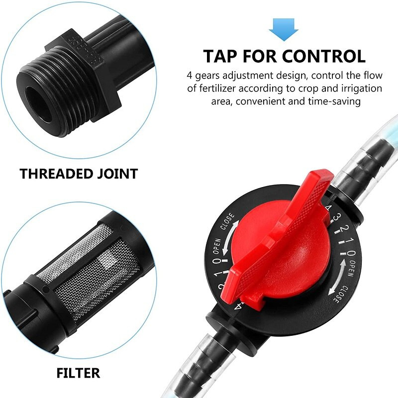 1/2", 3/4", 1" Drėkinimo Venturi trąšų maišytuvo purkštukų rinkinys Žemės ūkis Sodas Vandens vamzdis Sodas Kubilas SPA Ozono Purkštukas