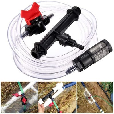 Irrigation Venturi Mixer Fertilizer Injectors Device For Agriculture Garden Drip Irrigation Automatic Fertilizer Injector Kit