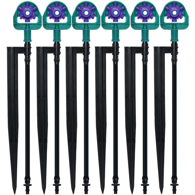 SPRYCLE vandens lašelinio drėkinimo reguliuojami purkštuvai 60/90/180/270/360 laipsnio 195 mm kuolelis vazoniniams augalams laistyti sodo įrankiai