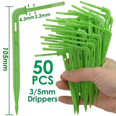 KESLA 50 buc. 3/5 mm furtun ghimpat conector rapid cuplare irigare prin picurare cu 2 căi 4 căi despărțitor furtun comun sistem de udare a grădinii