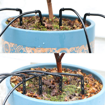 Σύστημα άρδευσης κήπου 4-Way 2L 4L 8L 3/5mm Hose Ebow Arrow Kit for Greenhouse Lawn Pot Plants Micro Drippers Πότισμα