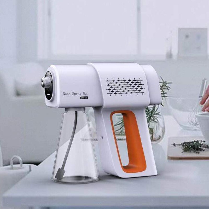 GD08 Prijenosni električni raspršivač za dezinfekciju, plavo svjetlo, punjivi nano parni pištolj za raspršivanje vode, raspršivač za kućnu dezinfekciju