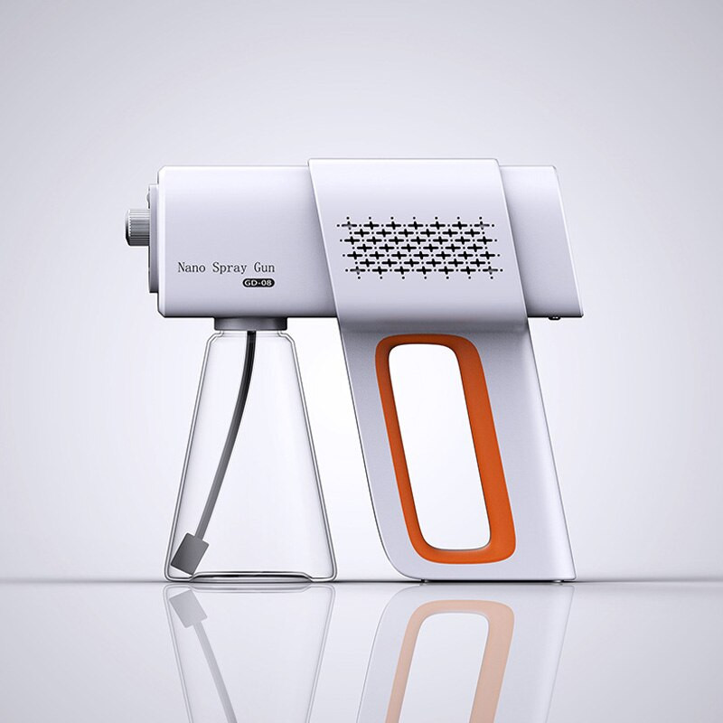 GD08 Prijenosni električni raspršivač za dezinfekciju, plavo svjetlo, punjivi nano parni pištolj za raspršivanje vode, raspršivač za kućnu dezinfekciju