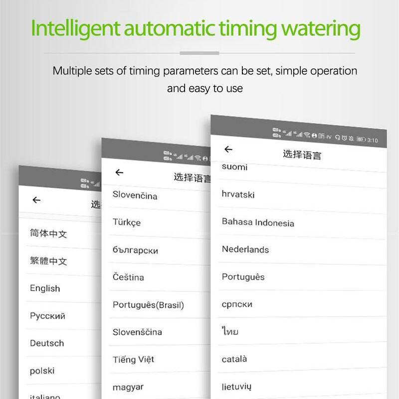 WiFi automatikus mikro otthoni csepegtető öntözőrendszer öntözőkészlet intelligens vezérlővel 15/20 cserepes kerti bonsai beltéri használatra