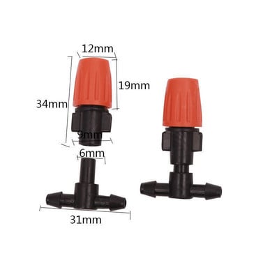 Sistem automat de irigare pentru udare, răcire cu aburire de 5-20 m Sistem de pulverizare cu micro aburire pentru kit de duze pentru ceață de legume cu efect de seră