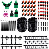 30M/40M DIY irigare prin picurare Sistem automat de udare a grădinii Furtun Micro kituri de udare prin picurare cu picuratoare reglabile pentru gazon