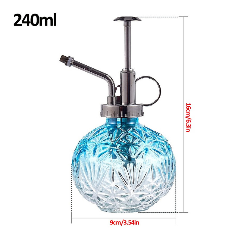 Gyémánt permetező palack Üveg üzem Mister locsolókanna Galvanizált ABS szivattyú Kerti növények tisztító vizes spray palack