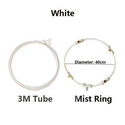 Sodo vandens purkštuvas, nešiojamasis rūko ventiliatoriaus žiedas, rūko formavimo įrenginys vasaros aušinimo sistema su žalvariniais purkštukais lauko terasos purkštuvui