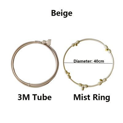 Sodo vandens purkštuvas, nešiojamasis rūko ventiliatoriaus žiedas, rūko formavimo įrenginys vasaros aušinimo sistema su žalvariniais purkštukais lauko terasos purkštuvui