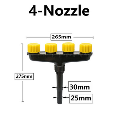 Vejos sodo purkštuvai Laistymo ir drėkinimo purkštuvas Purkštuvai 3/4/5/6 rūko purkštukai 1" 1,2" žarna rankiniams įrankiams