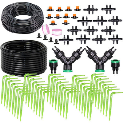 Garden Irrigation Dripper Kit Green Curved Arrow Dripper 3/5mm έως 4/7mm Σύνδεσμος σωλήνας θερμοκηπίου Πότισμα σε γλάστρα Εξοικονόμηση νερού