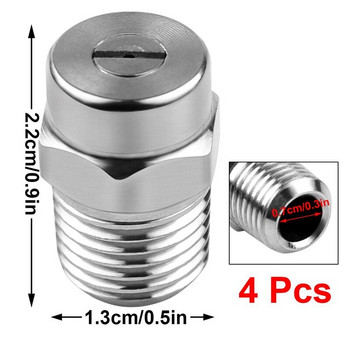 Промоция! 4 бр. Дюза за почистване на повърхности под налягане Резервна дюза тип резба Спрей дюза към водна метла и ходова част Cl