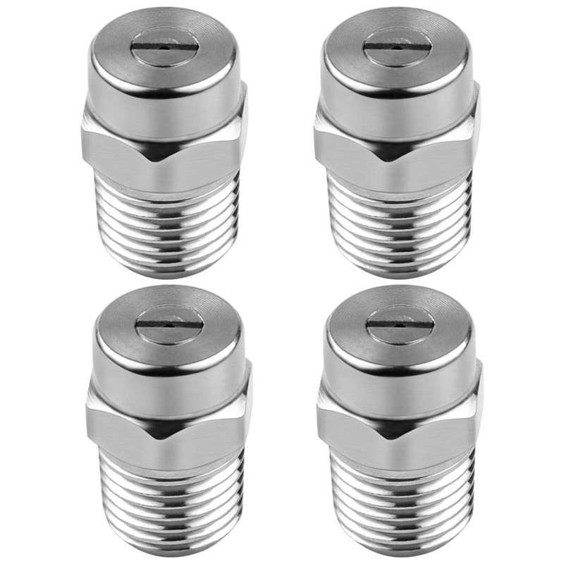 Promovare! 4 bucăți de spălat cu presiune duză pentru curățarea suprafețelor duză de înlocuire tip filet duză de pulverizare la mătura de apă și trenul de rulare Cl