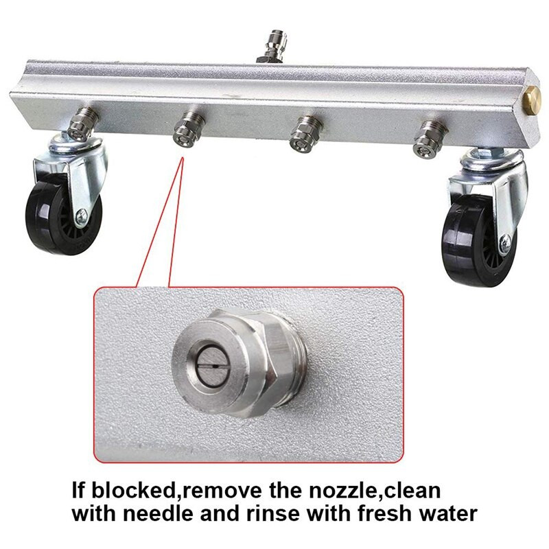 Promovare! 4 bucăți de spălat cu presiune duză pentru curățarea suprafețelor duză de înlocuire tip filet duză de pulverizare la mătura de apă și trenul de rulare Cl