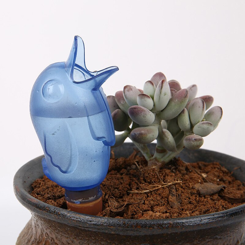 Aia automaatne kastmistööriist Armsate lindude kujuga tilgakastmissüsteem kastmissüsteem potis läbipaistev taim Lillejootmise tilguti