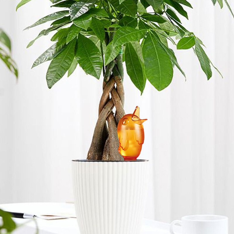 Aia automaatne kastmistööriist Armsate lindude kujuga tilgakastmissüsteem kastmissüsteem potis läbipaistev taim Lillejootmise tilguti