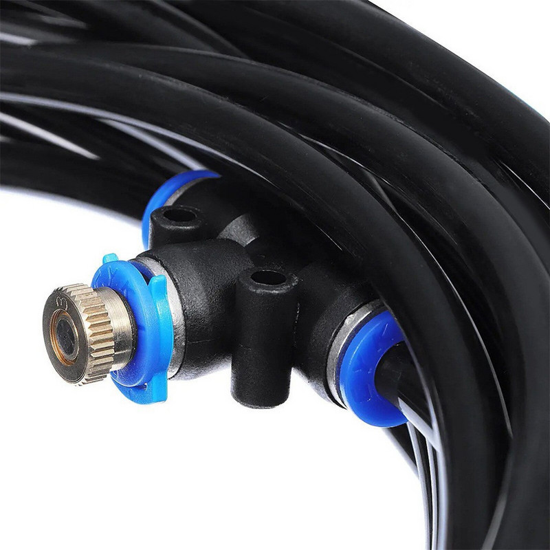 6/8M lauko rūko aušinimo sistemos vandens purkštuvų sodo kiemo aušinimo purškimo rinkiniai