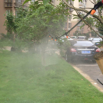 Градина 20m Направи си сам комплект за поливане на пръскачка за капково напояване Накрайник за градинска мъгла Система за парникови автомати за поливане Комплект