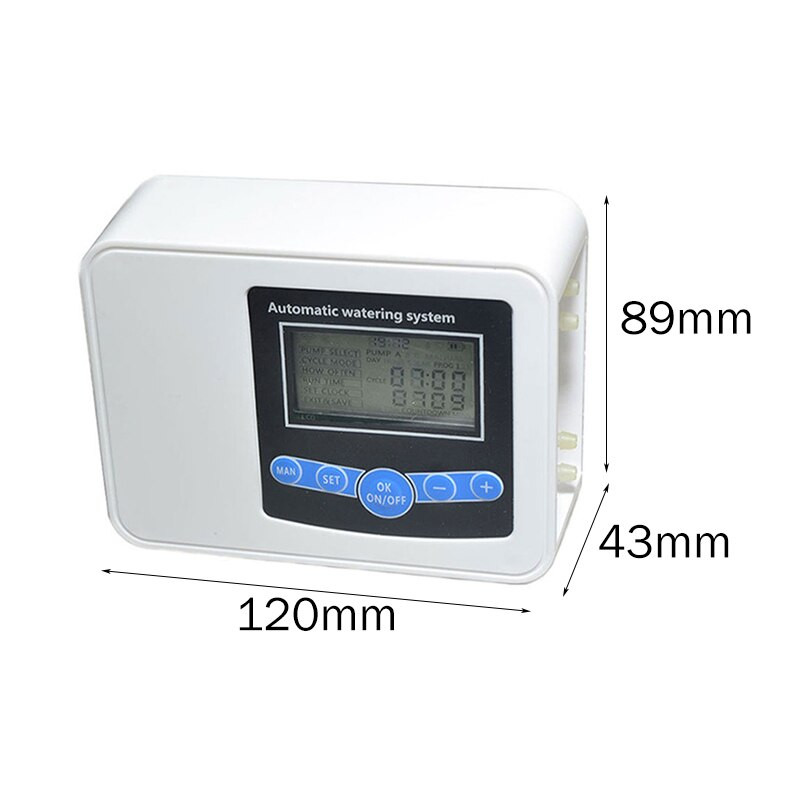 20/15/10M Grădină Pompă dublă Solar USB Încărcare în mod dublu Udare Sistem de irigare prin picurare Plant de flori Udare cu temporizator automat