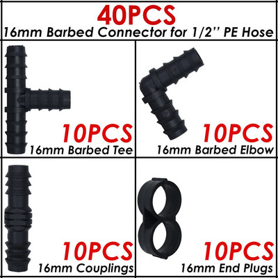 Üvegházhatású automatikus csepegtető öntözés 4/7 mm-től 3/5 mm-ig csepegtető nyíl zöld jeladós öntözőrendszer időzítő vezérlője cserepes kerthez