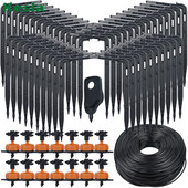 KESLA 2L nyíl csepegtető rendszer emitter 4 utas 3/5mm Tömlő csepegtető nyíl Cseppelő üvegház Öntözőrendszer vízcsepp kert 5-50 szett
