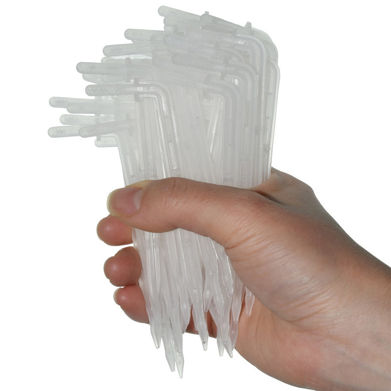 KESLA 25 DB 4/7mm átlátszó könyöknyíl csepegtető hajlító 1/4'' cseppkibocsátó kerti cserepes öntöző öntöző eszköz üvegház