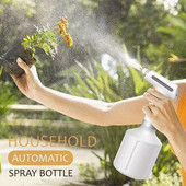 900 ml-es elektromos szórófejes palack, újratölthető kerti locsolókanna állítható fúvókával, automata permetező LED kijelzős kerti szerszám