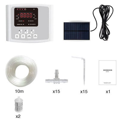 1/2 pompă inteligentă irigare prin picurare pompă de apă sistem temporizator grădină dispozitiv automat de udare cu energie solară de încărcare plantă în ghiveci
