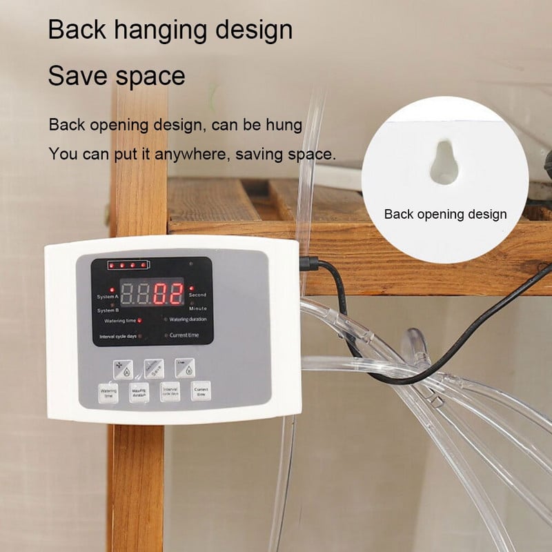 1/2 pompă inteligentă irigare prin picurare pompă de apă sistem temporizator grădină dispozitiv automat de udare cu energie solară de încărcare plantă în ghiveci