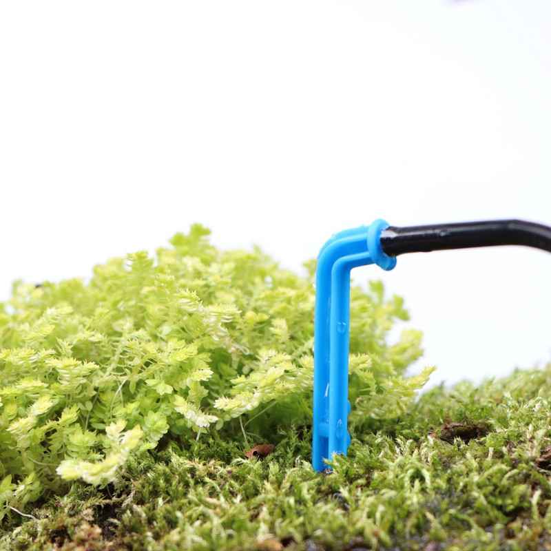 20M 1/8'' Picurator cu mai multe ieșiri Sistem de irigare a plantelor în ghivece Seră prin picurare 3/5mm Săgeată cu 4 căi Emițător în 2 căi Grădină