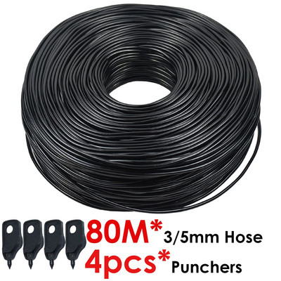 KESLA 8L/H 5-100M automatikus csepegtető öntözés, 4 irányú csepegtető nyíltávadó 3/5 mm-es tömlős öntözőrendszer cserepes bonsai növény üvegház