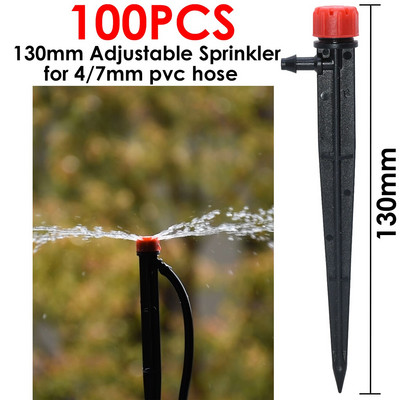 Picurator de irigare reglabil de 13 cm KESLA 90/180/360 de introducere a pământului pentru furtun de 1/4" 4/7mm conector pentru aspersoare pentru udarea grădinii