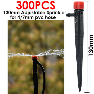 Picurator de irigare reglabil de 13 cm KESLA 90/180/360 de introducere a pământului pentru furtun de 1/4" 4/7mm conector pentru aspersoare pentru udarea grădinii