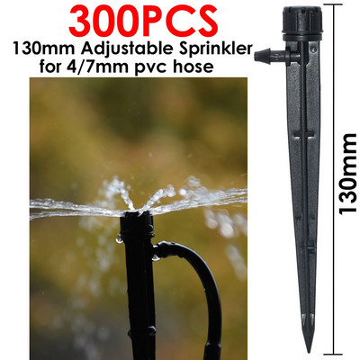 Picurator de irigare reglabil de 13 cm KESLA 90/180/360 de introducere a pământului pentru furtun de 1/4" 4/7mm conector pentru aspersoare pentru udarea grădinii